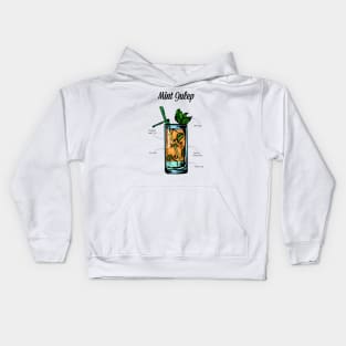 Mint Julep Cocktail Recipe Kids Hoodie